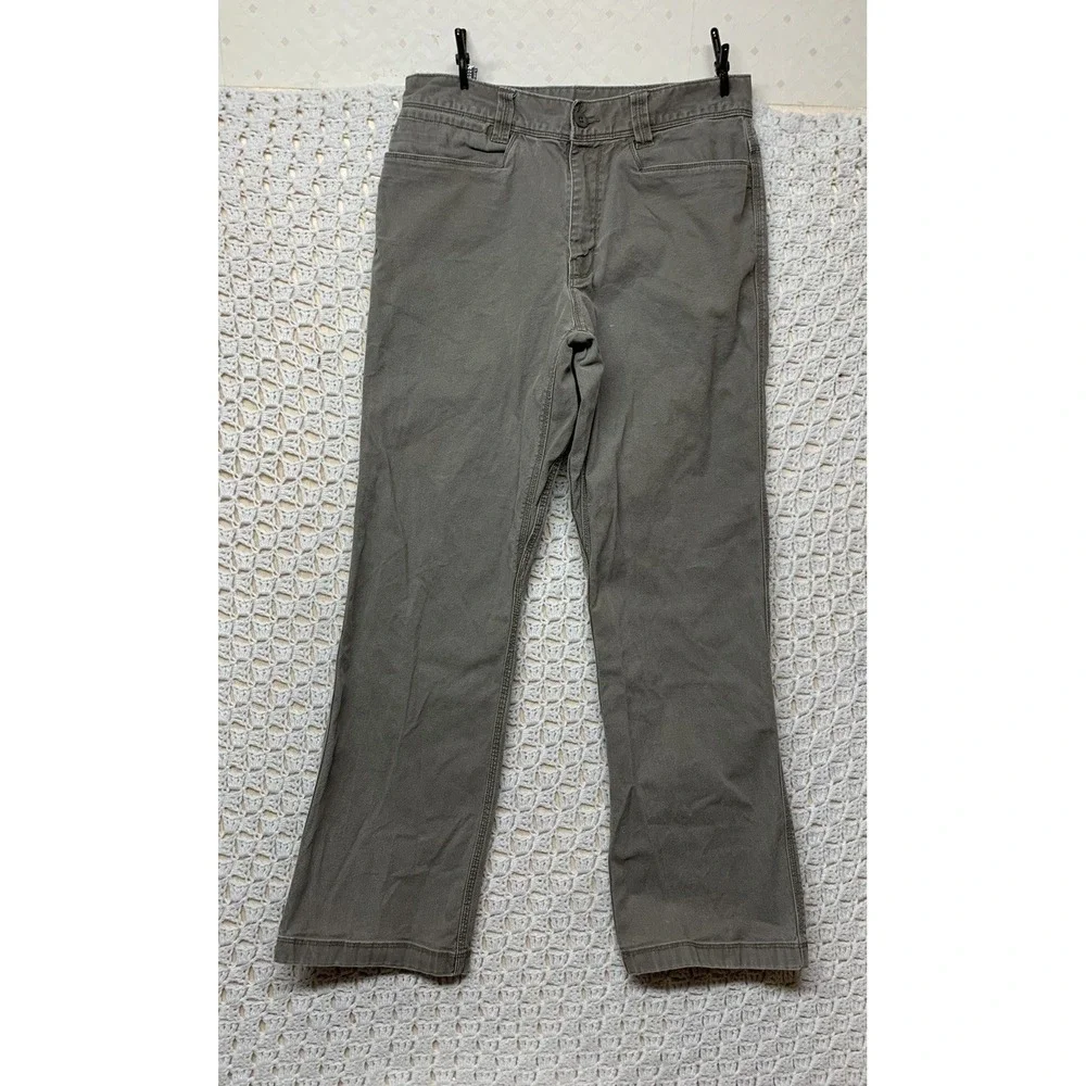 The North Face Mens‎ Canvas Jeans Mens 32 X30 Gray 4 Pocket Outdoor Hiking Work